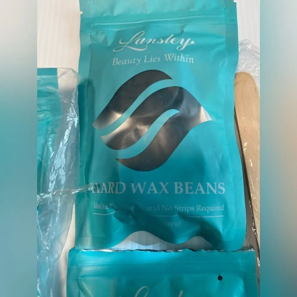 Lansley Wax Hair Removal Home Waxing hard wax beans refills 1lb, 3.5 oz, 3.5oz